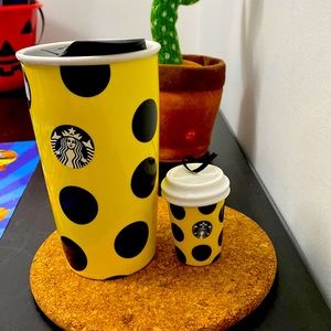 2015 Starbucks 12 oz and Holiday ornaments